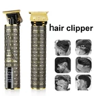 Машинка для стрижки волос Мужская, беспроводная, с ЖК-дисплеем, электрическая машина для резки волос