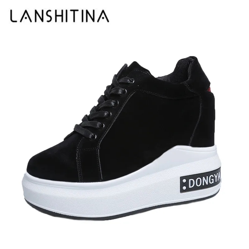 Женские ботильоны на танкетке 2020 короткие ботинки платформе и высоком каблуке