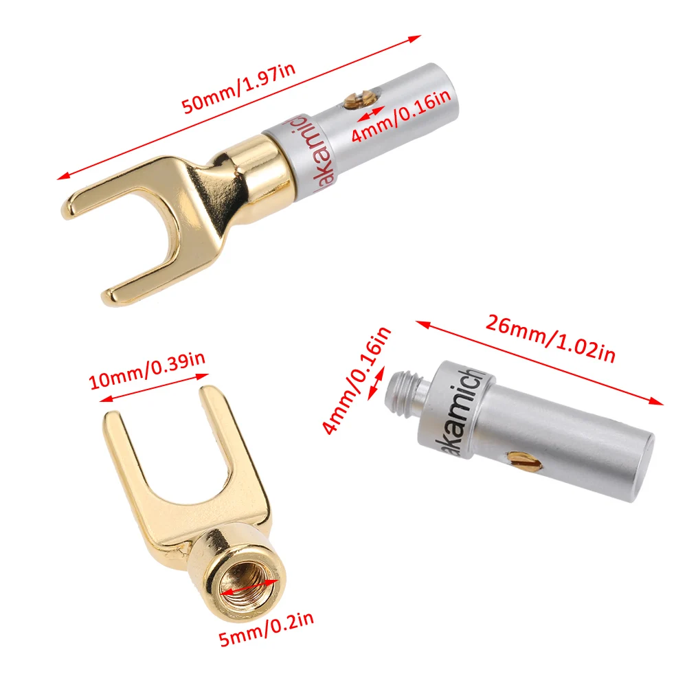 Y-образные разъемы для динамиков адаптер аудиовинта красного черного цветов