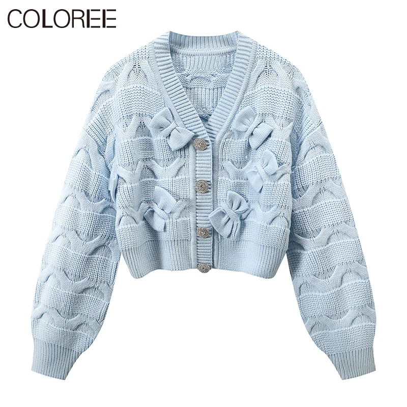 

Женский трикотажный свитер, модельный дизайнерский Свитер оверсайз с V-образным вырезом и пуговицами, Осень-зима 2021