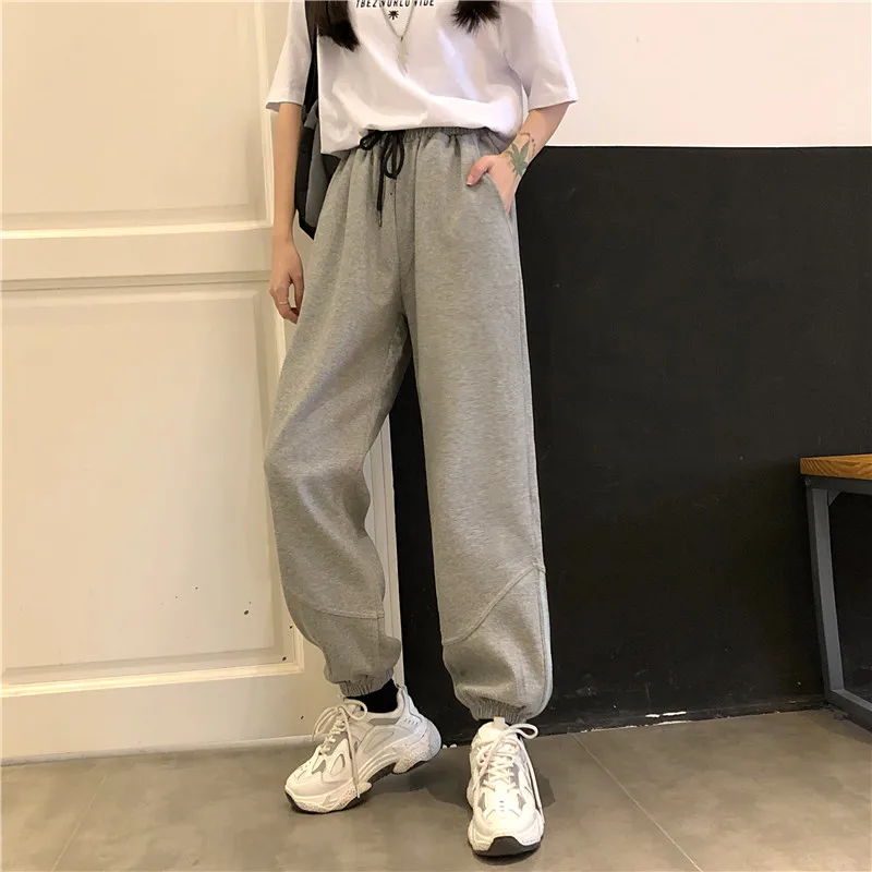 

Streetwear Hip Hop Joggers Cargo Pants Women High Waist Loose Black Harem Pants Female harajuku Summer Baggy Tactical Trouser