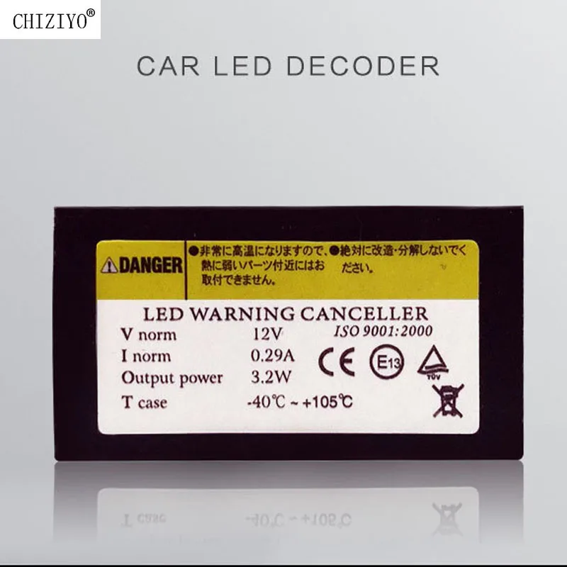 2pcs 12V LED Warning Canceller Decoder 501 T10 W5W Car Lights NO Error Canbus OCB Load Resistor Code Reader Diagnostic CHIZIYO | Автомобили
