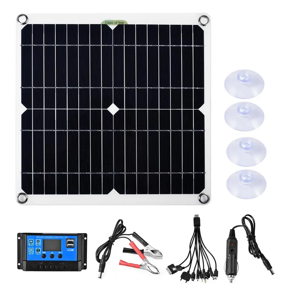 Набор солнечных панелей 80 Вт гибкая монокристаллическая солнечная панель с