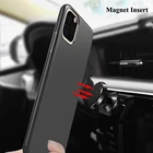 Магнитный автомобильный чехол для iPhone 13 12 11 Pro Max Mini XR XS Max X SE 2020 8 7 6 6S Plus, мягкий матовый силиконовый чехол