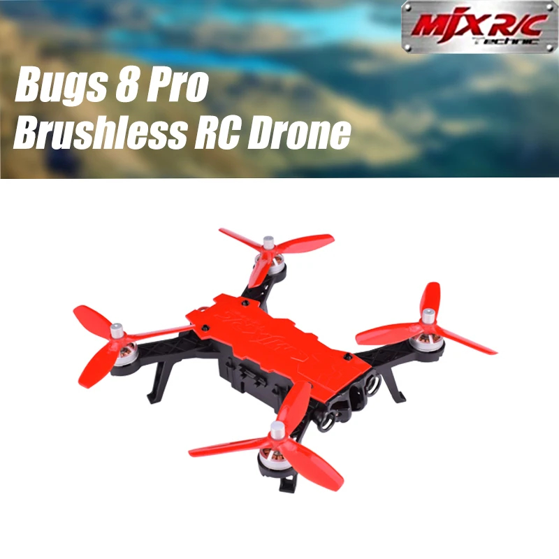 MJX Bugs 8 Pro B8pro RC гоночный Дрон игрушка 2,4 ГГц 65 км/ч высокоскоростной бесщеточный двигатель RC Квадрокоптер с 3D откидной угол светодиодный светильник