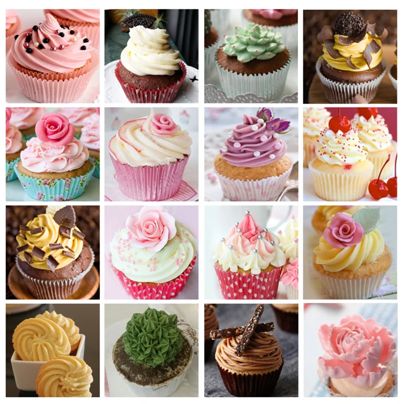 

50PCs/set Disposable Pastry Bags Cake Decoration Kitchen Icing Food Preparation Bags Cup Cake Piping Tools For Baking
