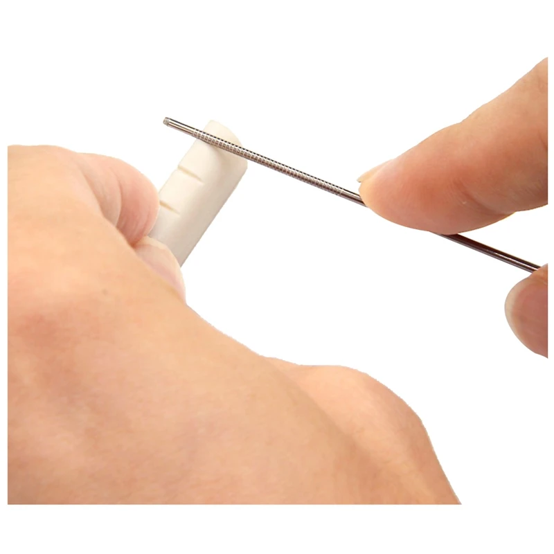 

Hot-Guitar Bridge Saddle Nut Files Set- Sand Paper and Metal Needle Files of 13 Sizes with Circular Cross Section for Guitar, Uk