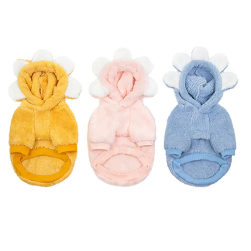 Pet Одежда для собак зимняя одежда куртка с капюшоном рисунком пуделя бишона и