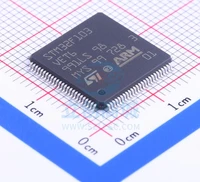 stm32f103vet6 pacote lqfp100 st microcontrolador chip mcu %c3%banico microcomputador ponto