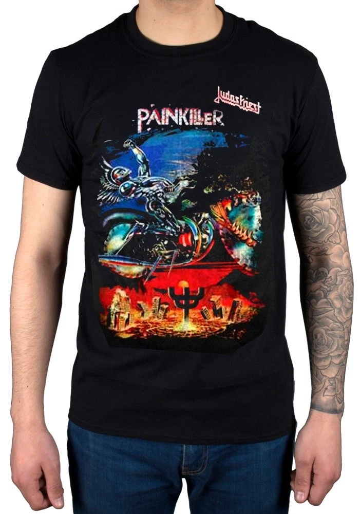 Мужская Judas Priest Painkiller футболка альбом металлическая группа (2)| |