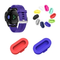 10 colors silicone dustproof plug cover case for garmin vivoactive 3 4 4s fenix 6 6s 6x 5 5x 5s forerunner 935 watch accessories