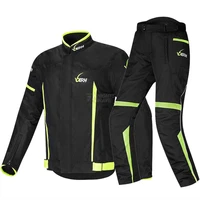 motorcycle jacket men set moto protection windproof waterproof motorbike riding moto jacket pants suit body armor for 4 season