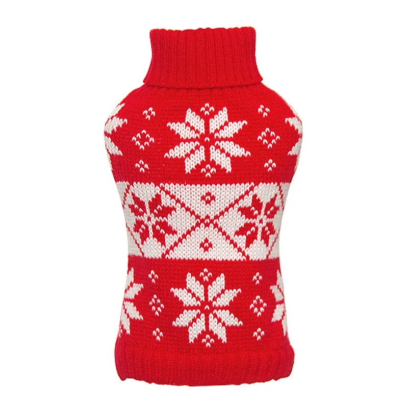 Свитер вязаный крючком для собак и кошек зимний теплый пуловер маленьких 1 шт. |