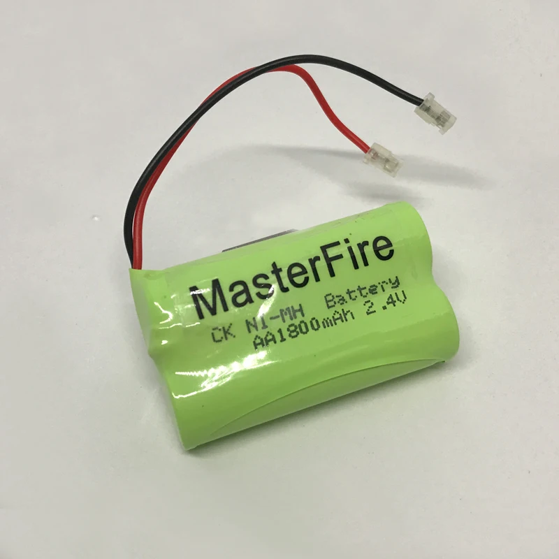 

MasterFire Original 2.4V 2x AA 1800mAh Rechargeable Ni-MH Battery Cell Pack With Plugs For Cordless Phone NiMH Batteries