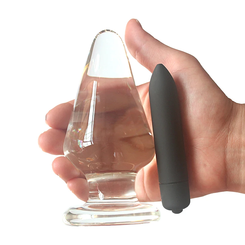 6 см Диаметр супер большой Стекло Анальная пробка пирексный хрусталь Анальные