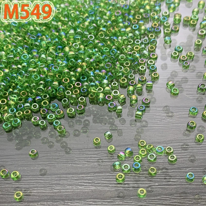 1500 шт. бусины радужного цвета стеклянные 2 мм для сережек браслетов ожерелья