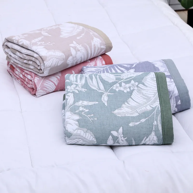 

Pure cotton three-layer gauze towel is wide-brimmed adult blanket Xia Liang quilt single double air conditioning quilt LB62909