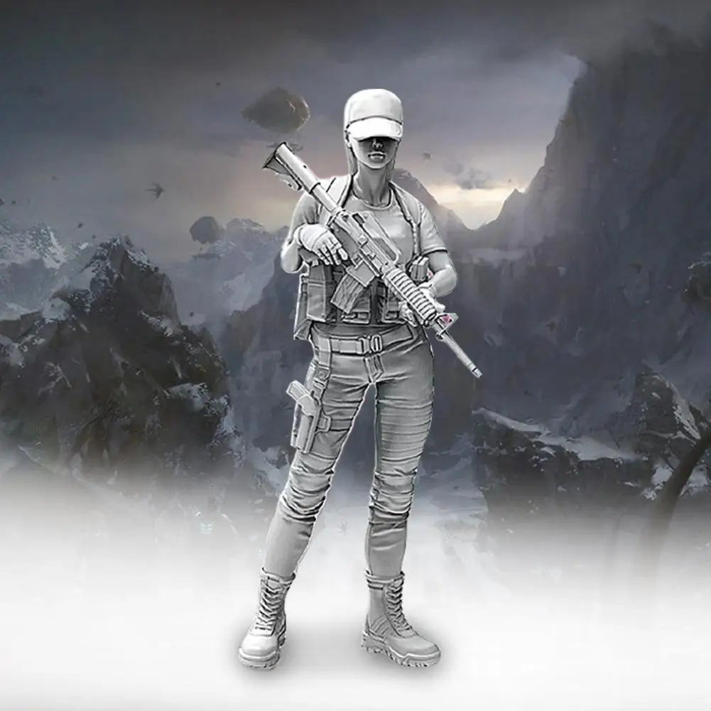 

1/35 Resin Kits Figure Tokyo Beauty Girl Soldier Series Soldier Resin A-053 Self-assembled V4u3