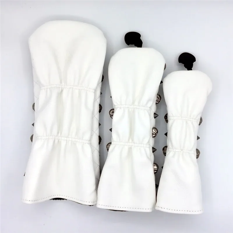 [Заклепки с черным черепом] Премиум Чехлы для гольфа водителей Гольф трассы лес