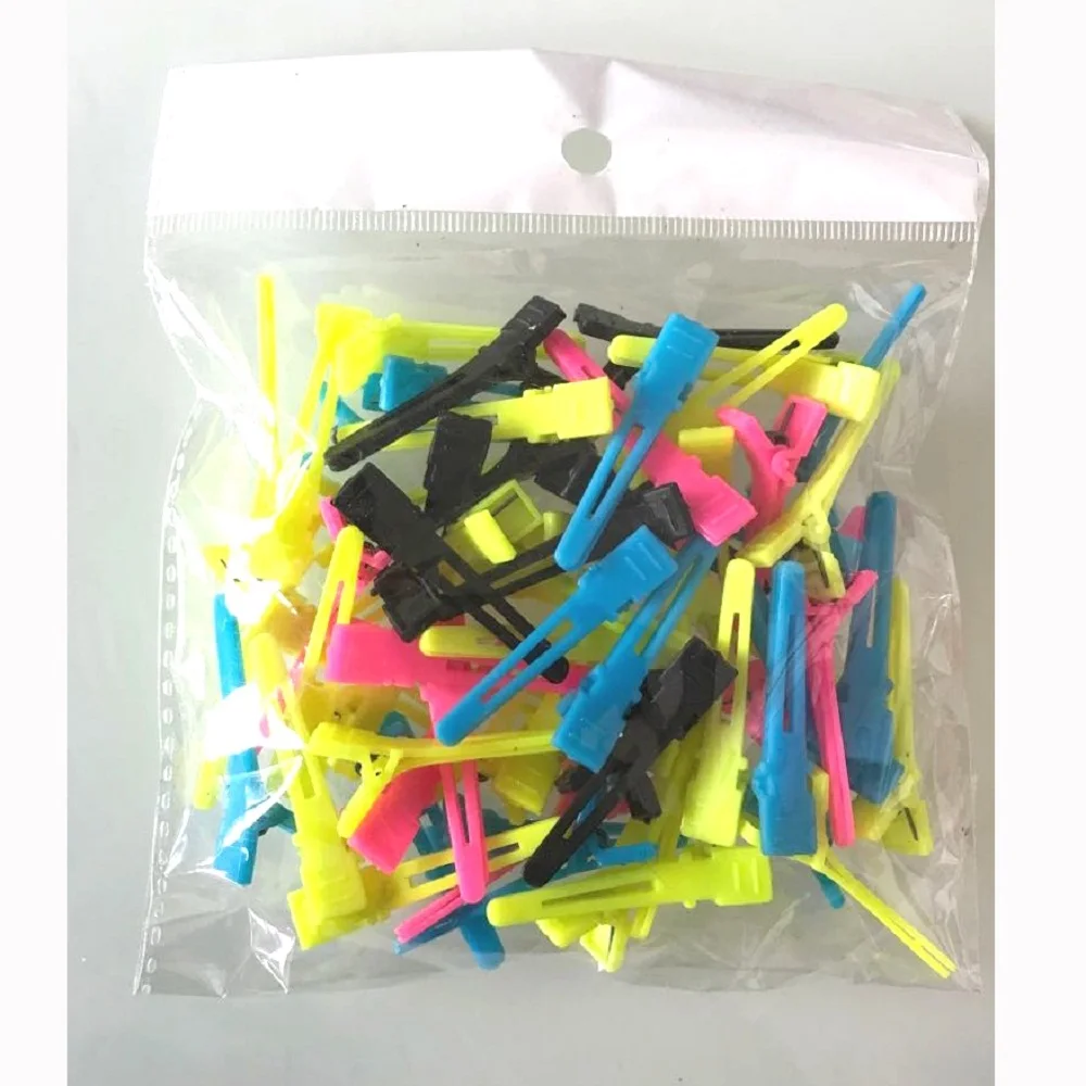 65 шт. плоские пластиковые цветные зажимы для волос|Шпильки и заколки волос| |