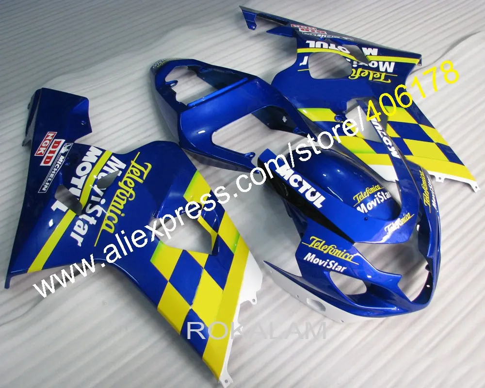 Пользовательский обтекатель для Suzuki GSXR 600 750 04 05 GSXR600 GSXR750 2004 2005 K4 (литьё под