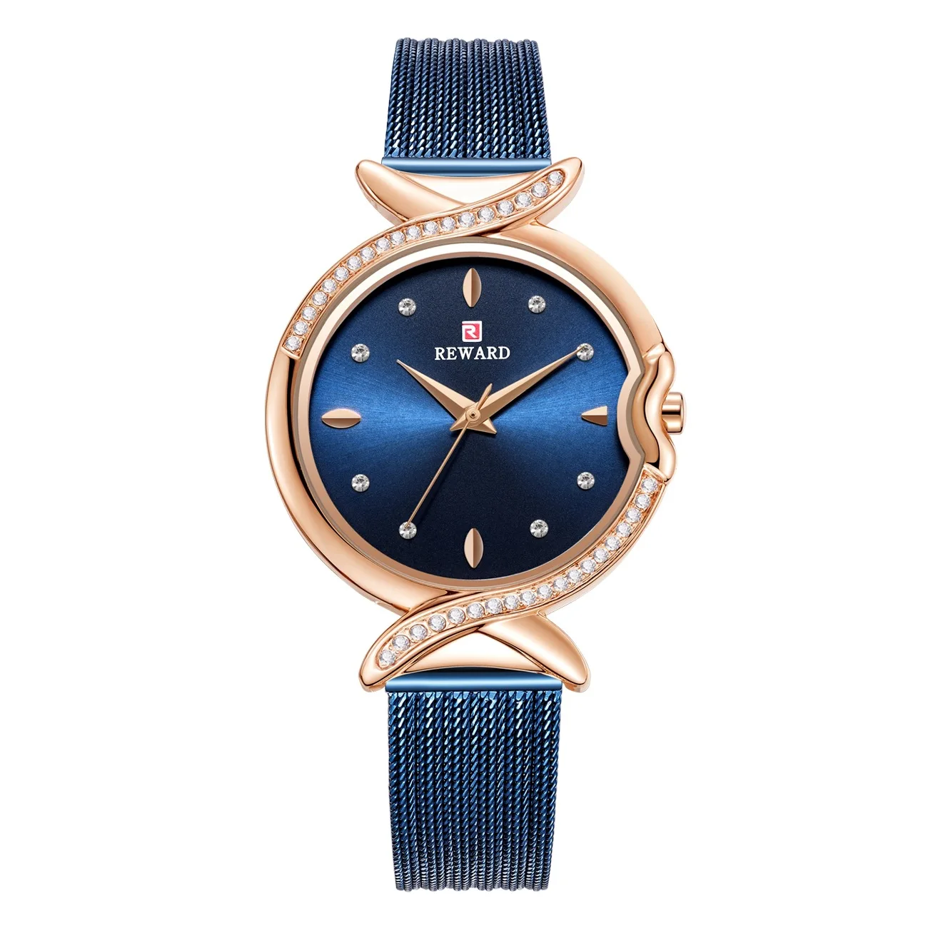 Fashion Luxury Crystal Women Watch Gold Dial Black Rose Gold Purple Blue Mesh Strap Relojes De Cuarzo Para Mujer Reloj Mujer enlarge
