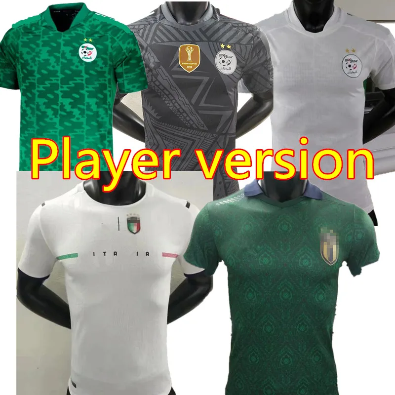 2021 2022 Алжир Maillot De Футбол BENNACER FEGHOULI BELOTTI Пеллегрини ВЕРРАТТИ махез материал джерси