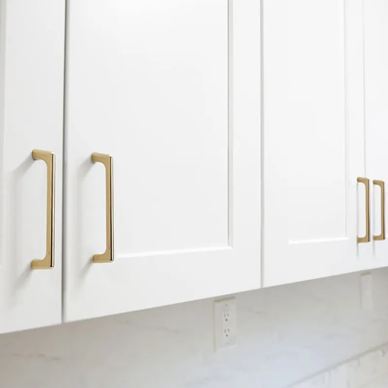 KK & FING твердые золотые ручки для шкафов из цинкового сплава кухонный шкаф дверные