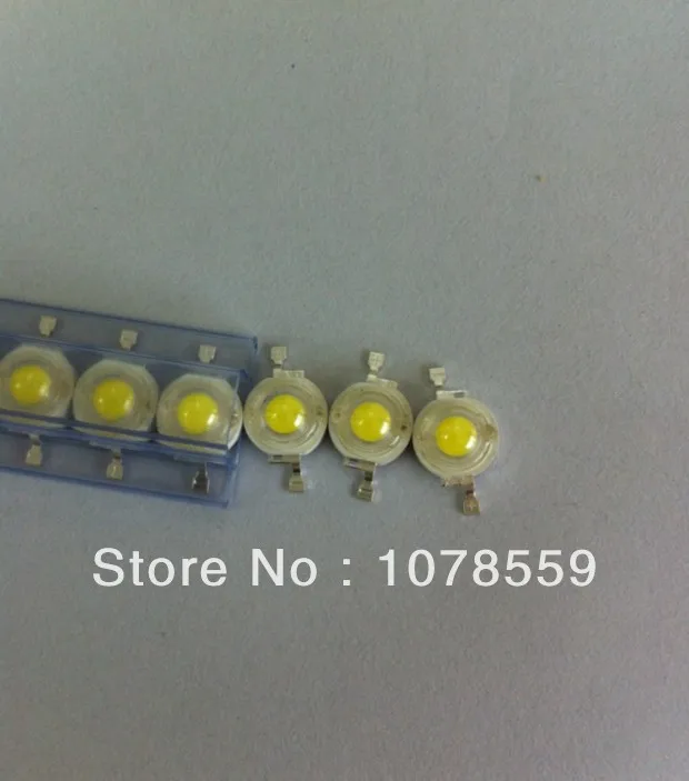 

White/Warm white100Pcs 3W High Power Epistar Led Lamp Beads 180-210 lm Led Chip Beads Lighting Epistar Free Shipping