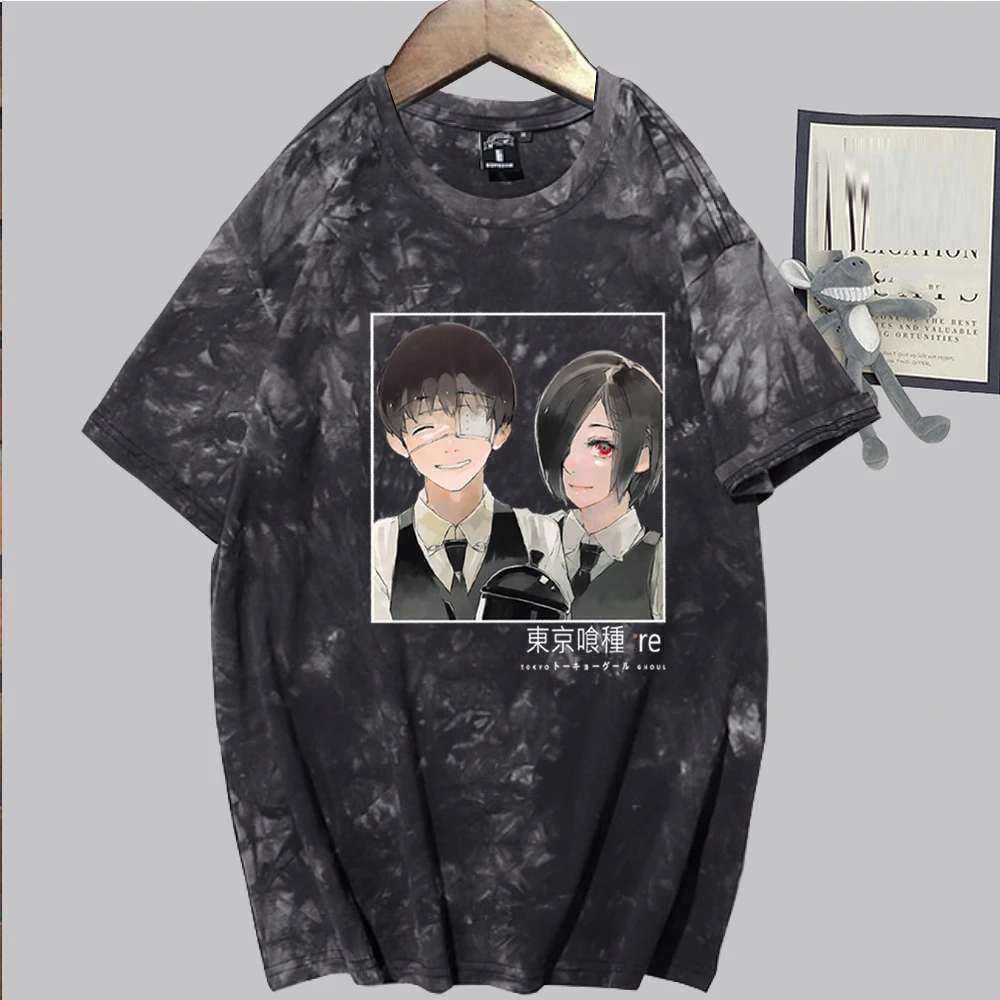 

Футболка мужская с японским аниме Токийский Гуль, уличная одежда в стиле хип-хоп, топы для пар канеки Кен, Харадзюку