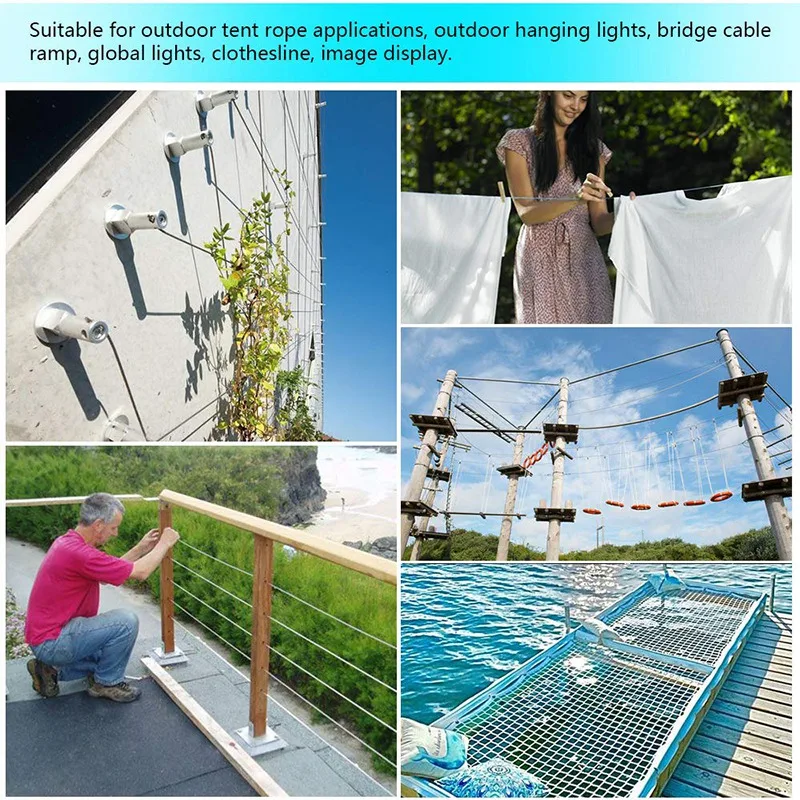 Трос из нержавеющей стали с виниловым покрытием кабель поворотной пряжкой