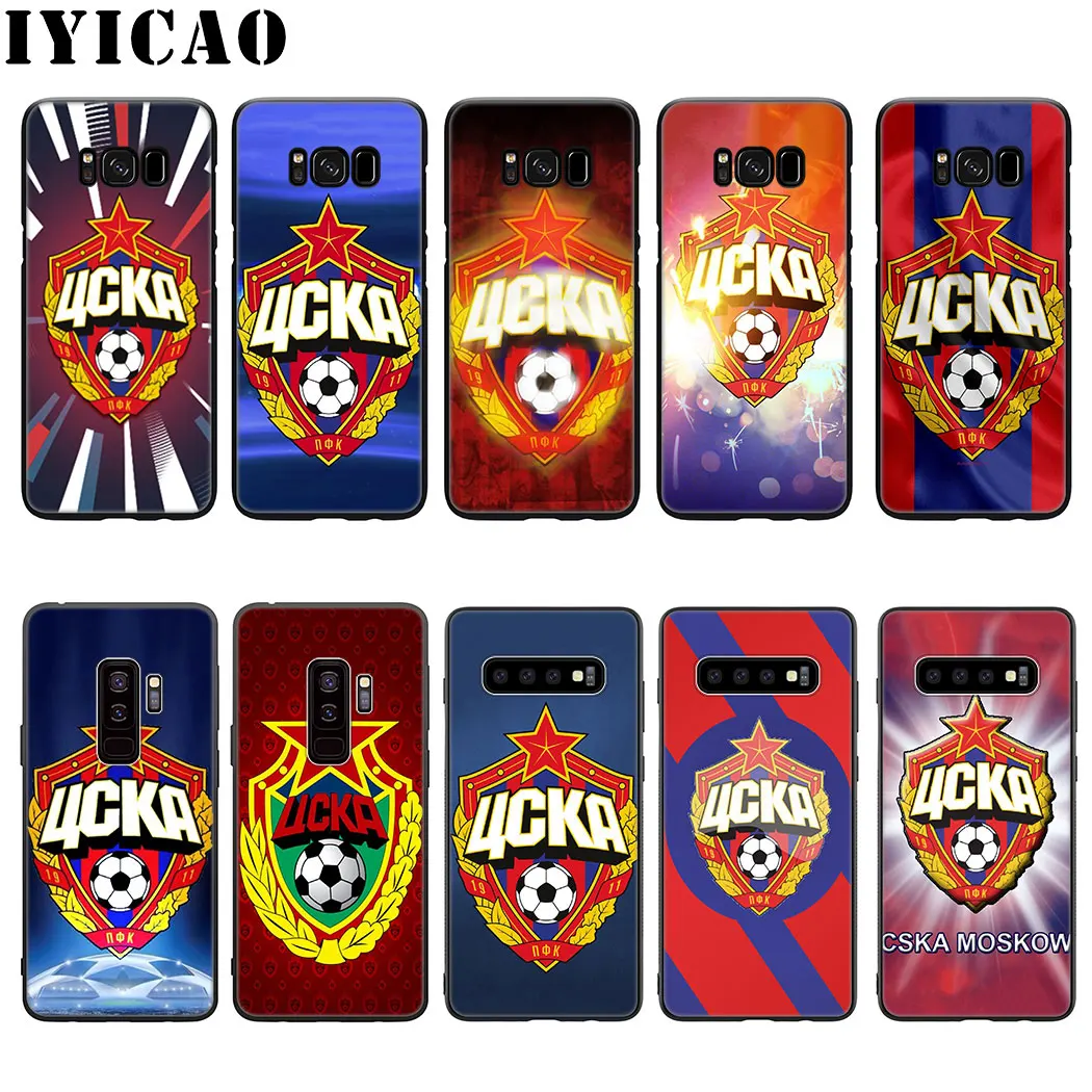 Мягкий силиконовый чехол PFC CSKA для Samsung Galaxy S20 S10 S9 S8 Plus Lite Ultra S6 S7 Edge S10e|Бамперы| |