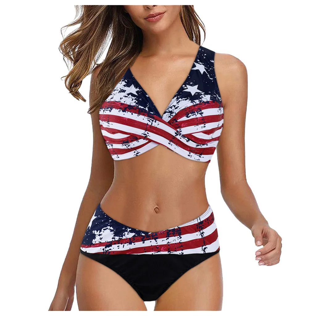 Women Padded Push-up Bra Bikini Set Ruffles Swimsuit Low Waist Bathing Suit Swim Top Plus Size Bottom |