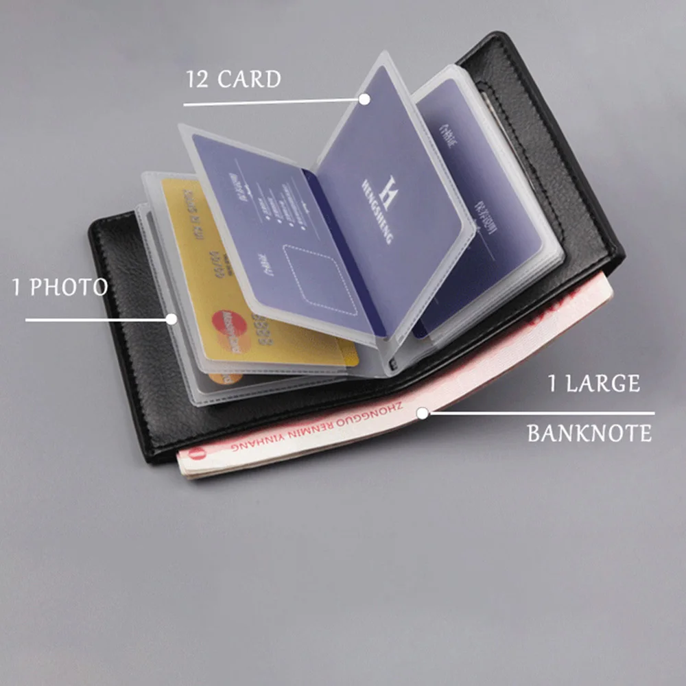 

Men Wallet Ultra-thin Vertical Coin Purse Multi-card Package Short Retro Wallet Pu Leather Wallet Business Wallet Coin Purse