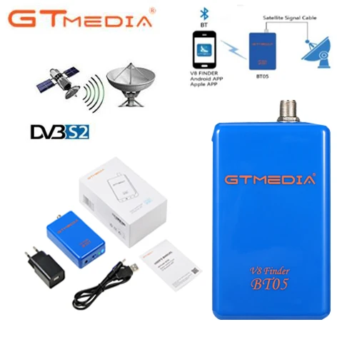 GTmedia V8 Finder BT05 заменяемый BT03 1080p bluetooth спутниковый искатель с литиевым экраном