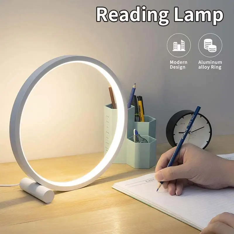 

USB Charging Lamp Small Table Lamp Bedside Study Bedroom Round Table Lamp Bedside Lamp Table Lamp