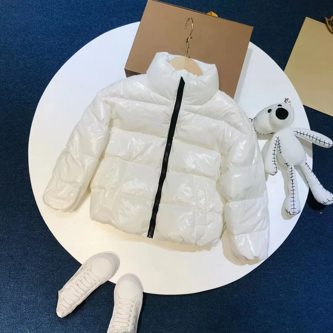 

Explosive winter 2021 new products for men and women, the same style stand-up collar shiny down jacket for baby, lightweight and