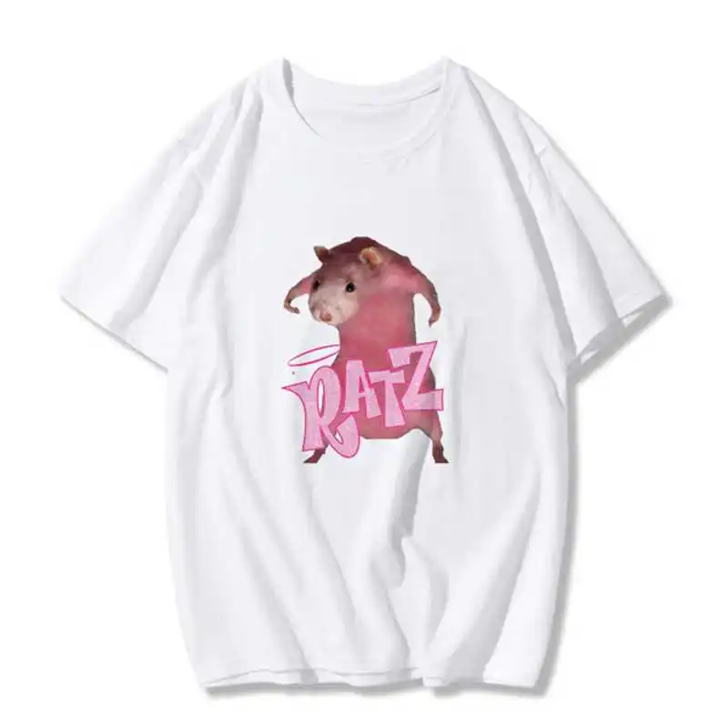 

animal kawaii summer femme t-shirts Short sleeve harajuku Loose pink tees shirt Streetwear gothic women clothing tops
