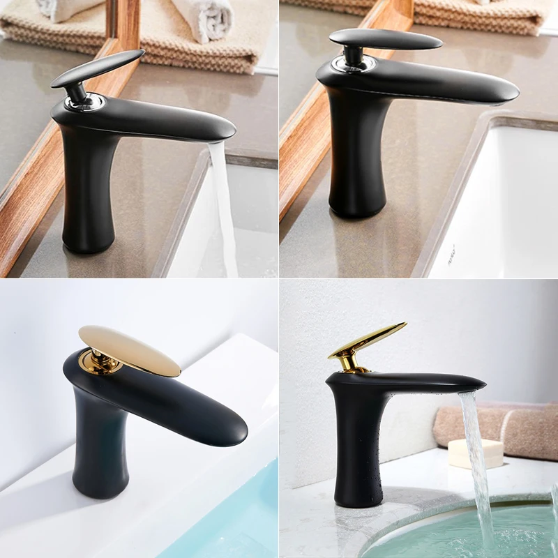 Смеситель для ванной комнаты кран раковины с креплением на раковину горячей и