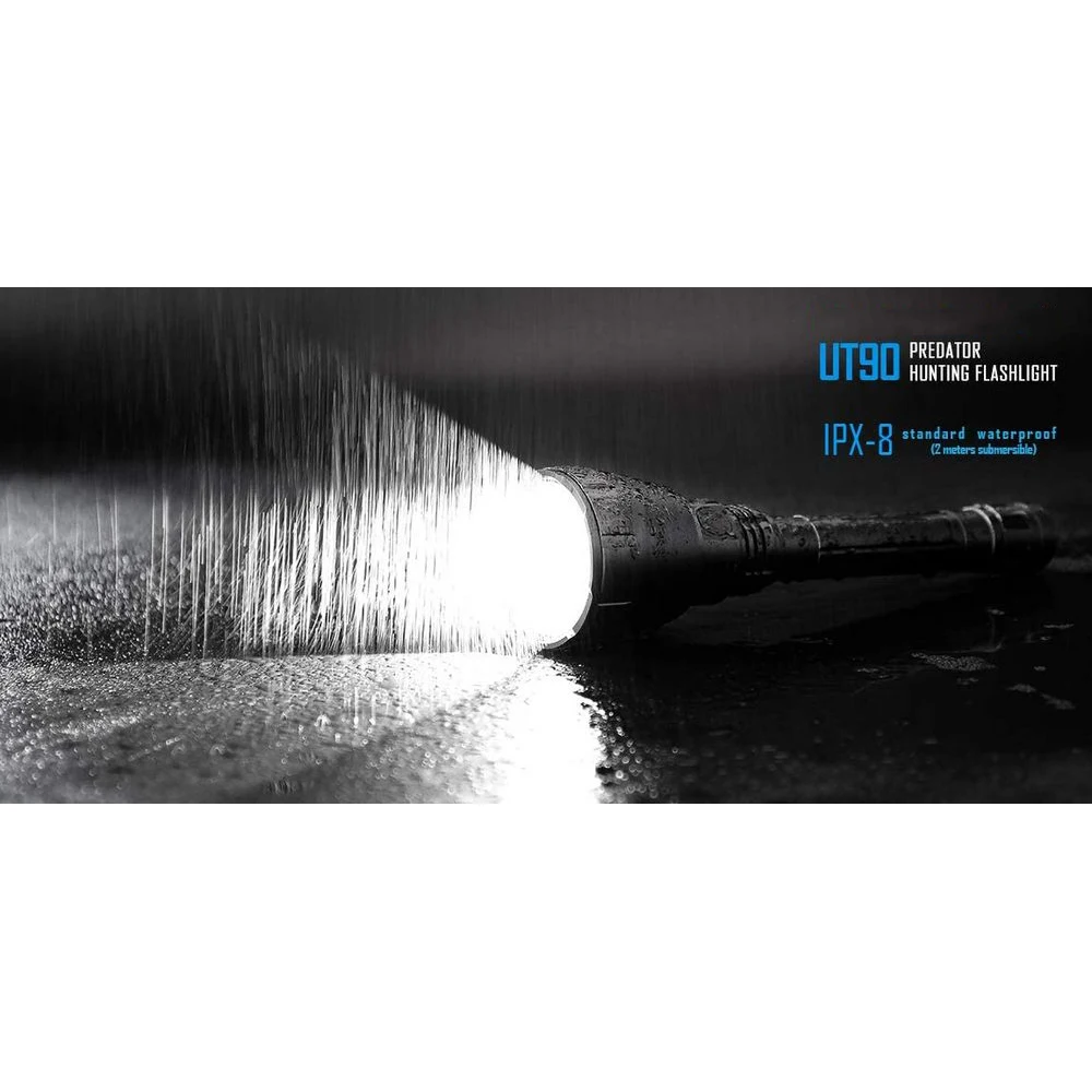 

IMALENT UT90 LED Flashlight 4800 Lumen Weapon Tactical Light 1308 Meters Beam Distance Rechargeable powerful Torch for Hunting