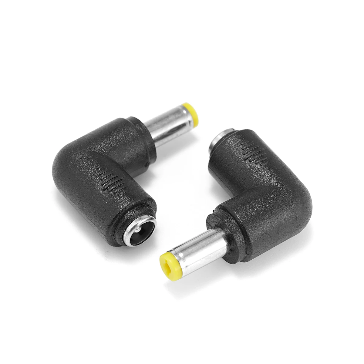 

8pcs/set DC 5.5X 2.1mm Female Right Angle Jack Plug Adapter Connectors To Universal Male Plug Power Adaptor For Laptop Notebook