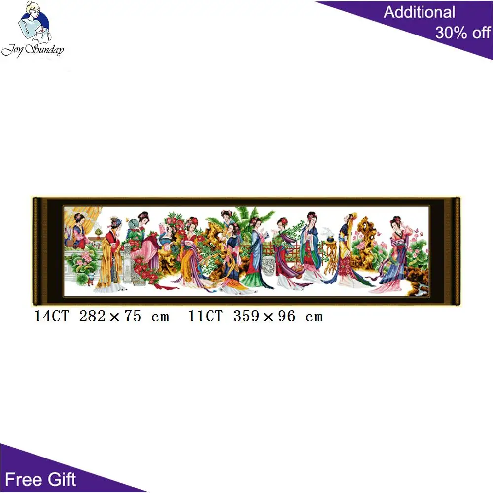 Joy Sunday китайский домашний декор R071R072R157R180 подружки цветы цветут двенадцати Jinling Дамская мечта о красных особняках вышивка крестиком