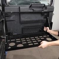for land rover defender 2004 2022 car tailgate luggage carrier folding storage shelf tailgate table alloy car modification parts