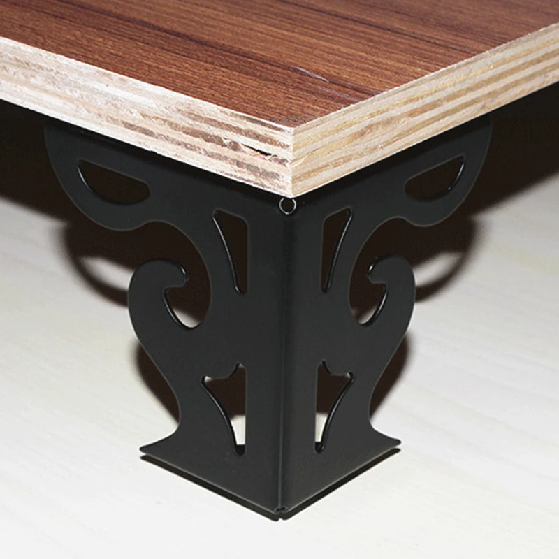 

4pcs Set Tea Table Sofa Metal Legs Feet Furniture Couch Cupboard Cabinet Riser