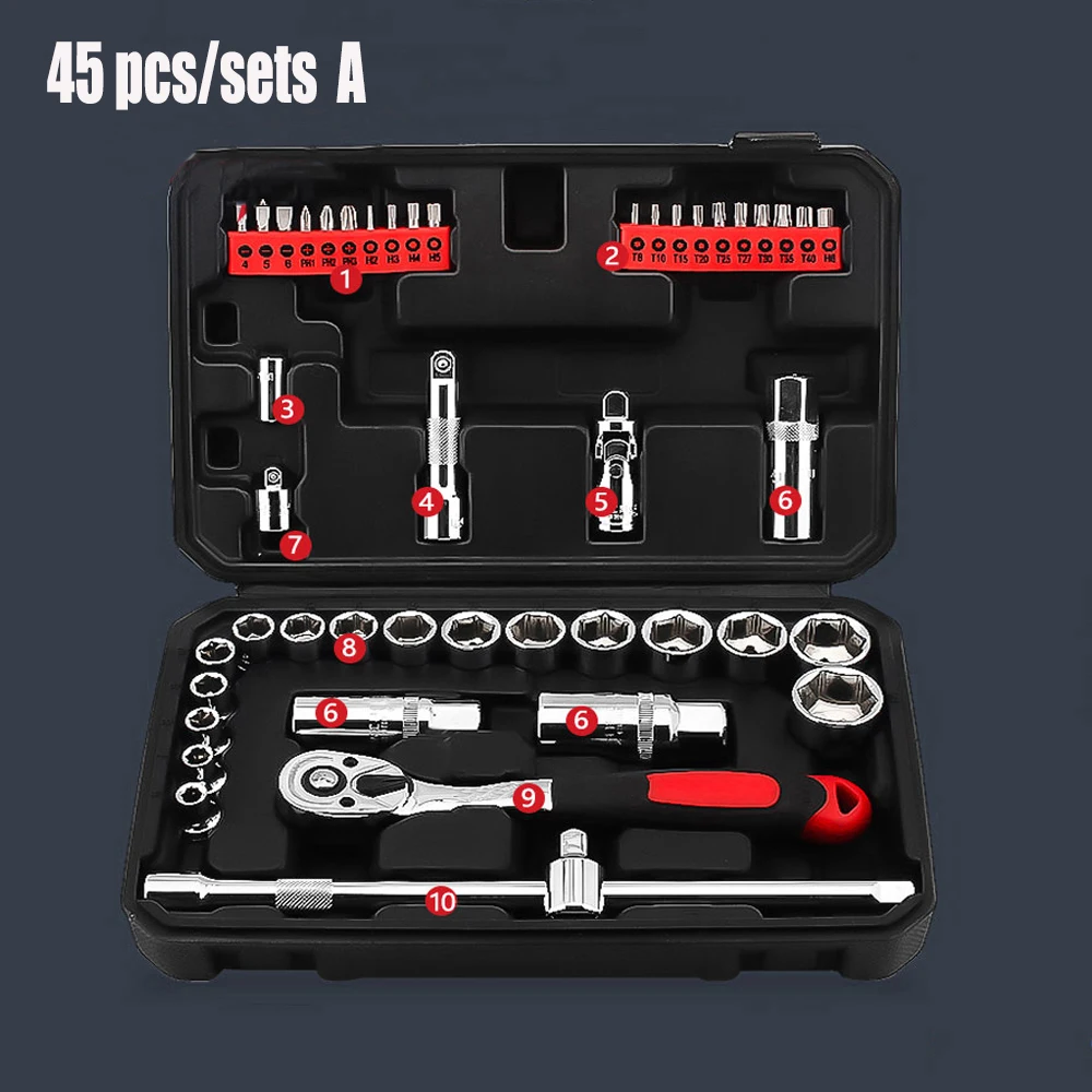 Мотоцикл набор инструментов для ремонта автомобиля ключи дюймовый стандарт