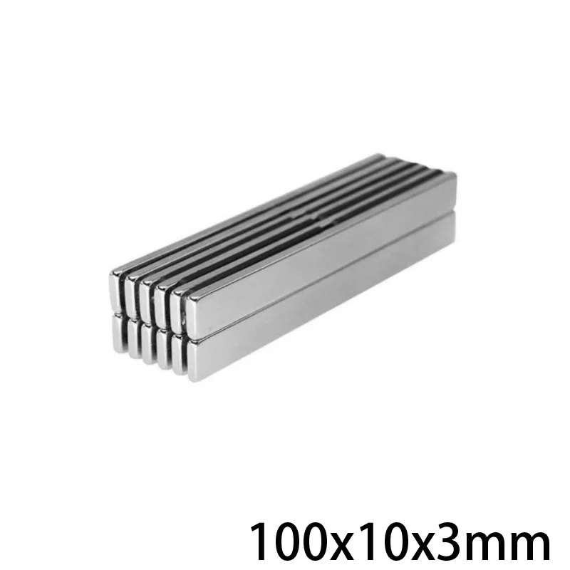 Сверхпрочные магнитные магниты длина 100 мм постоянный неодимовый магнит 100x10x3 1 ~ 30