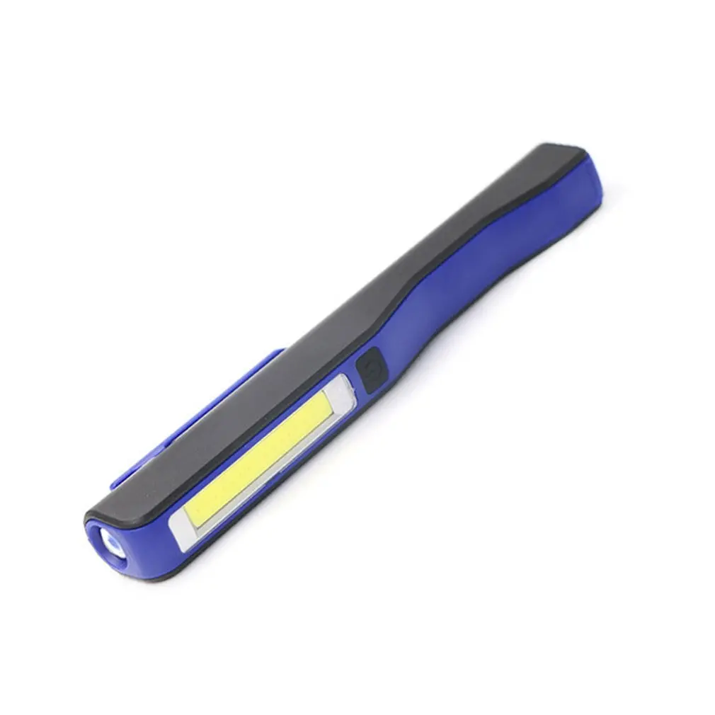 Синий Портативный USB Перезаряжаемый COB рабочий светильник с магнитной ручкой светодиодный фонарь для ремонта аварийный светильник - Цвет: Синий