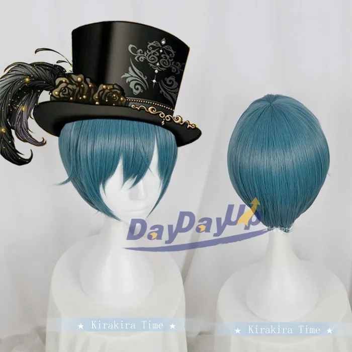 Черный Батлер Yume 100 био Phantomhi Kuroshitsuji аниме синие зеленые короткие синтетические