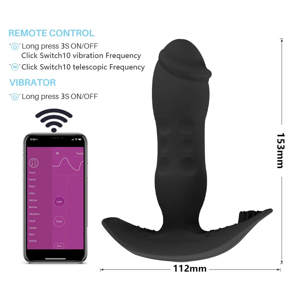 Вибраторы с Bluetooth-управлением анальная Анальная пробка вибратор для мужчин