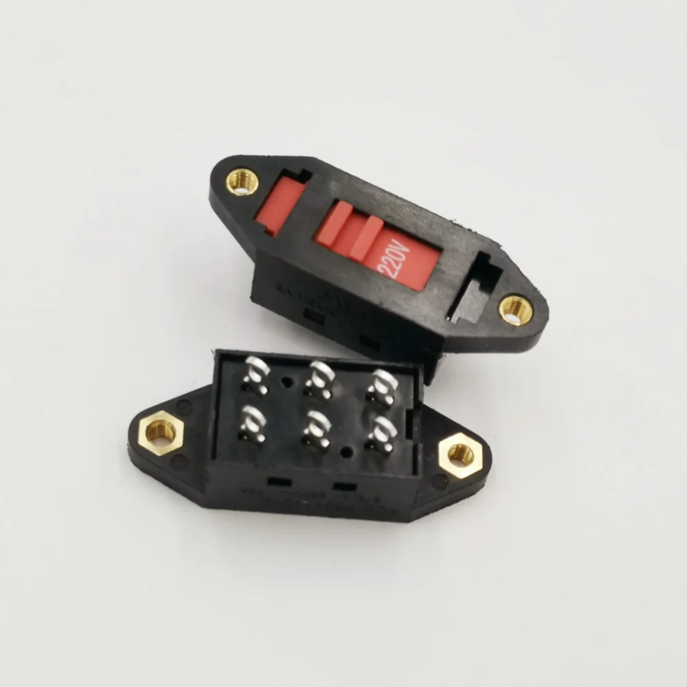 

AC 110V-220V 6 Pin Terminals DPDT Voltage Selector Slide Switch